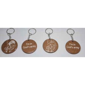 I am in God's army keyrings